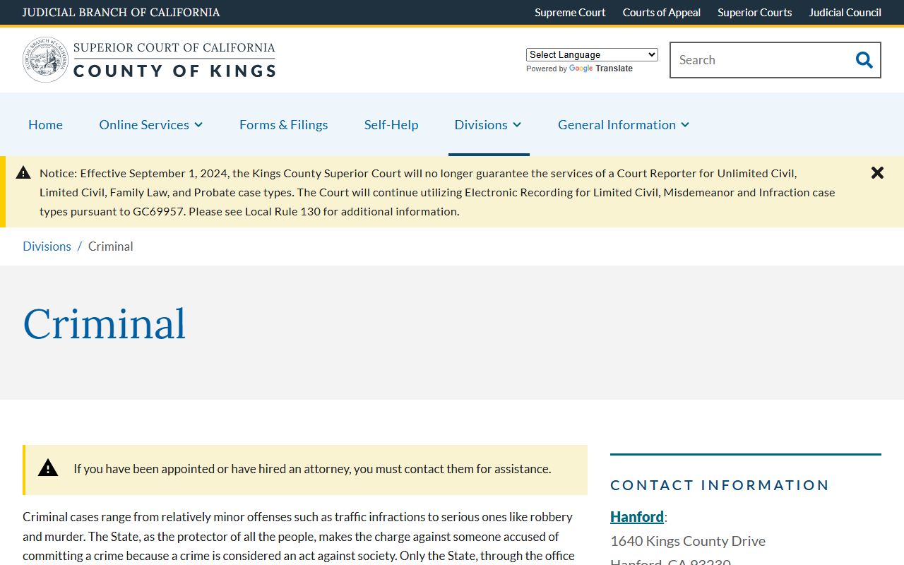 Kings County court records after arrest criminal division page